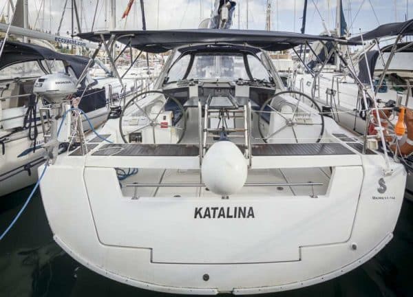 rear sailing yacht oceanis 41 2012 charter mallorca