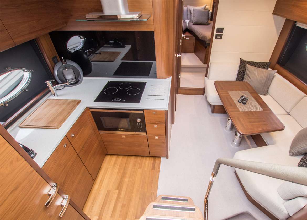 kitchen motor yacht princess v48 mallorca (1)