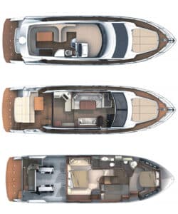 Yachtlayout Absolute 52 Fly HT „Four Friends“
