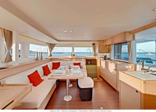 catamaran charter lagoon 450 f lounge