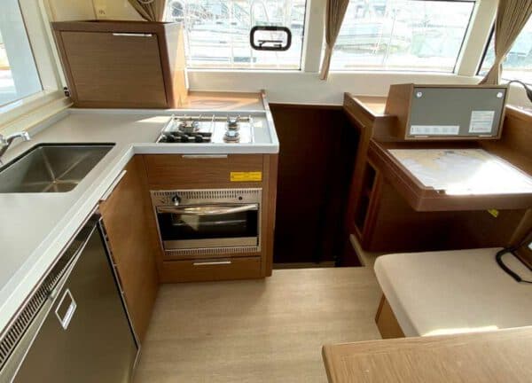 kitchen catamaran lagoon 40 sunrise 2019 mallorca