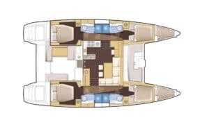 Yachtlayout Lagoon 450 F