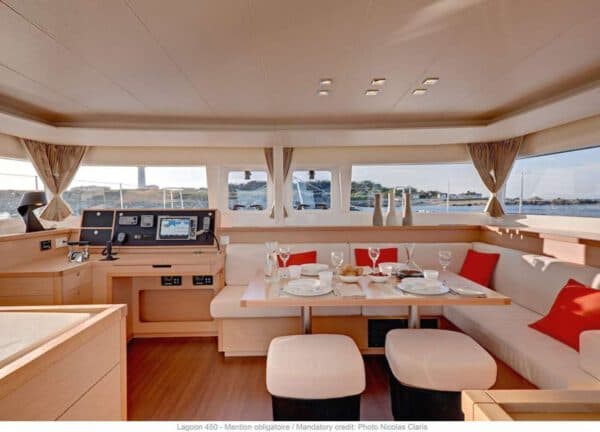 lounge catamaran charter lagoon 450 f