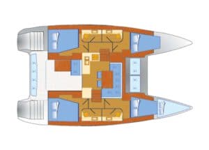 Yachtlayout Lagoon 40