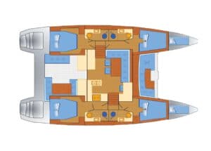 Yachtlayout Lagoon 450 F