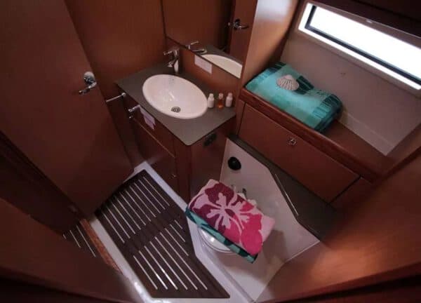 bathroom sailing yacht bavaria 56 cruiser mallorca