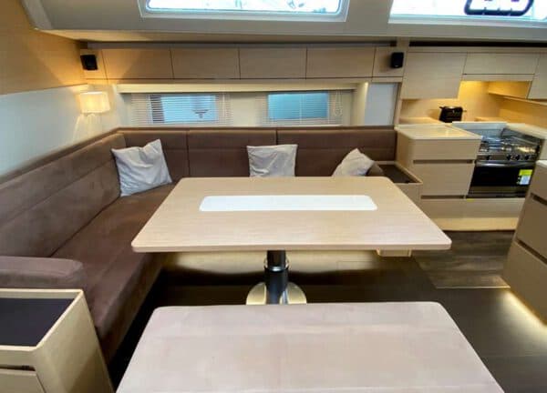 lounge sailing yacht charter hanse 548 mallorca