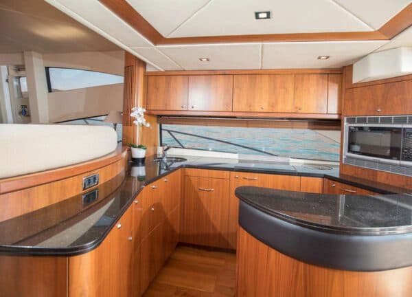 kitchen motor yacht sunseeker manhattan 66 mediterrani