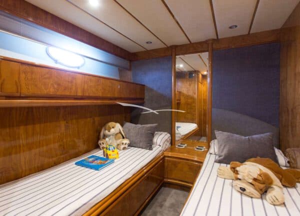 two bed cabin motor yacht charter astondoa 72