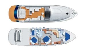 Yachtlayout Pershing 62