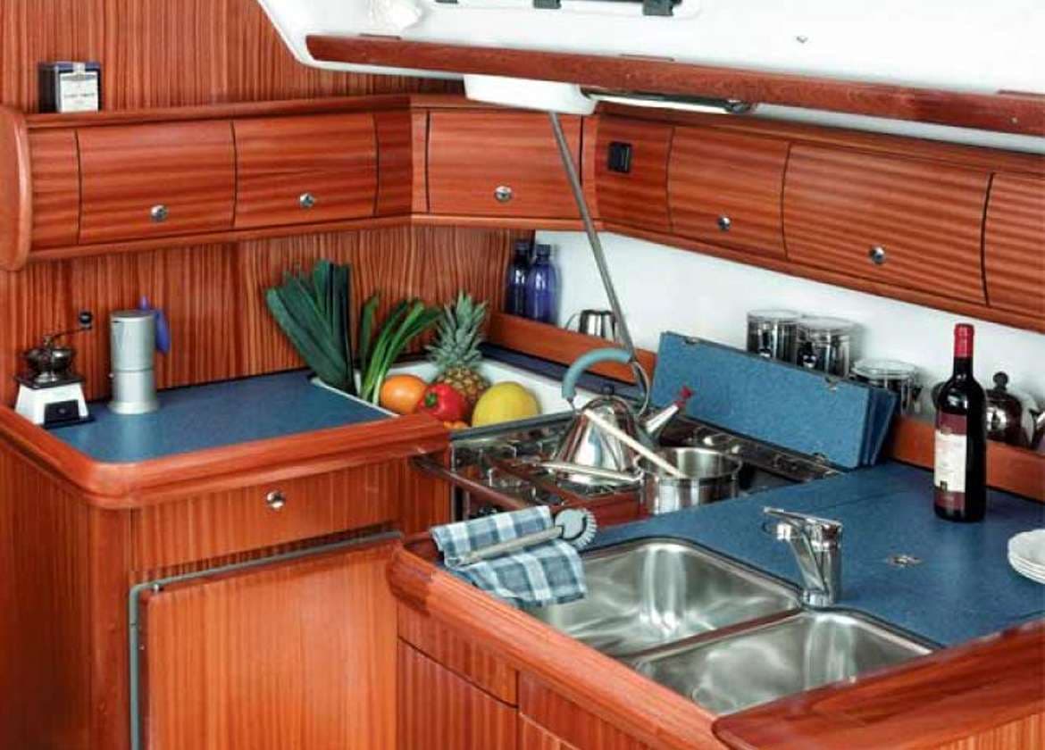 kitchen bavaria 49 sailing yacht charter mallorca