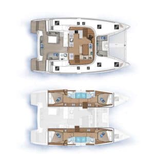 Yachtlayout Lagoon 46