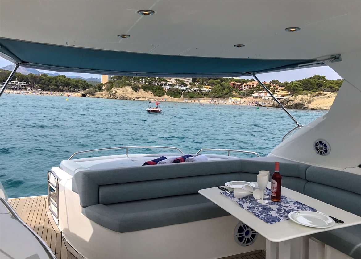 seating motor yacht sunseeker portofino 53 pavito balearic islands