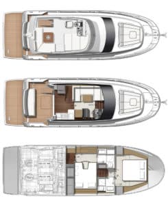 Yachtlayout Prestige 420 Fly „My Love“