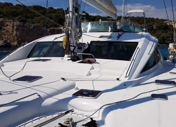 upperdeck catamaran charter privilege 615 audaz balearic islands