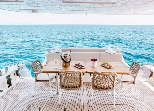upperdeck seating motor yacht charter sirena 64 salacia balearic islands
