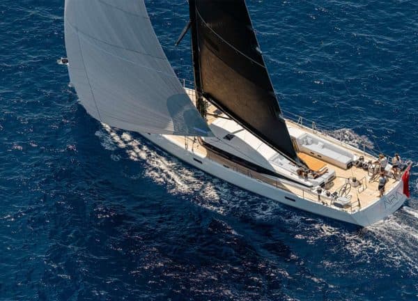 sailing yacht charter balearics cnb 23m xaira