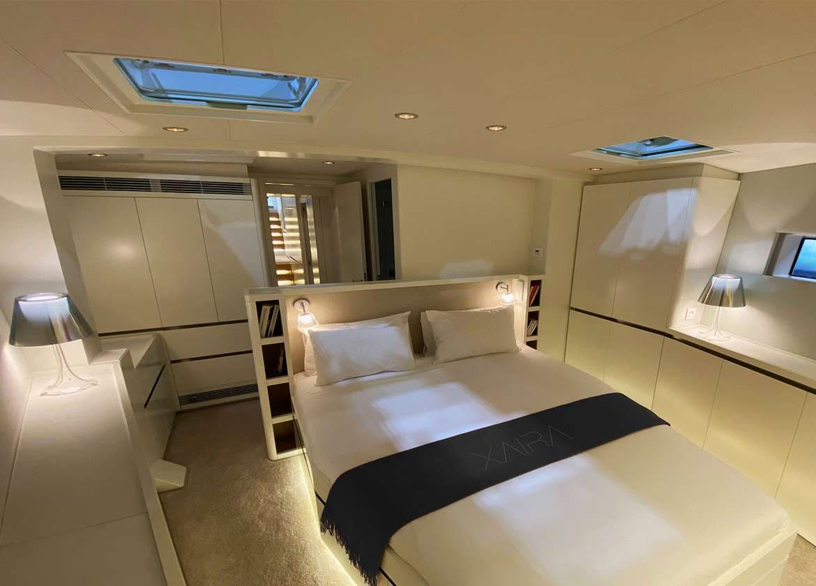 vip cabin sailing yacht balearic islands cnb 23m xaira