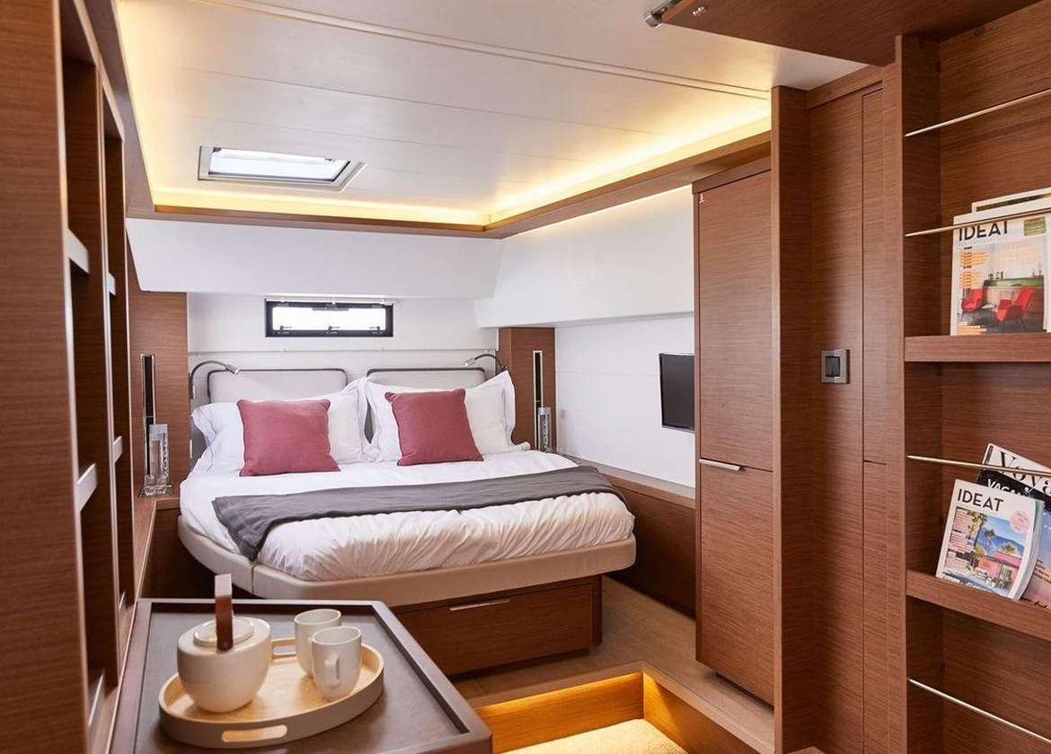 vip cabin catamaran lagoon 46 charter mallorca