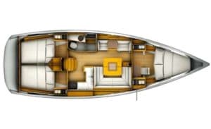 Yachtlayout Sun Odyssey 419