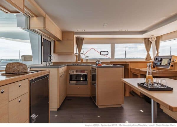 kitchen catamaran lagoon 450s