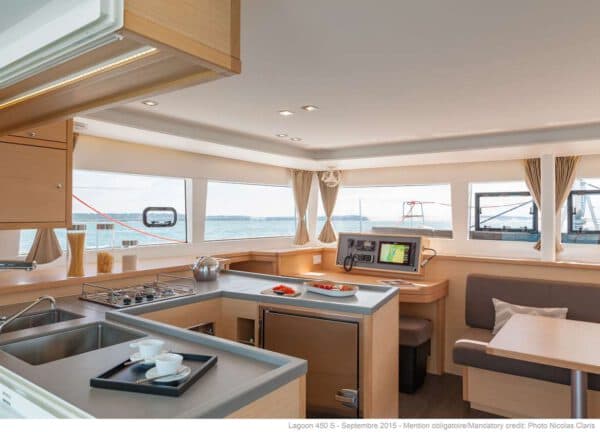 kitchen catamaran lagoon 450s mallorca