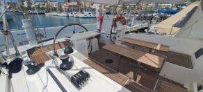 Oberdeck Segelyacht bavaria c45 style Mallorca