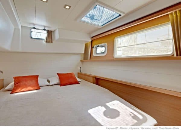 vip cabin catamaran mallorca lagoon 450s