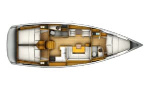 Yachtlayout Jeanneau 419