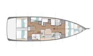 Yachtlayout Jeanneau 490