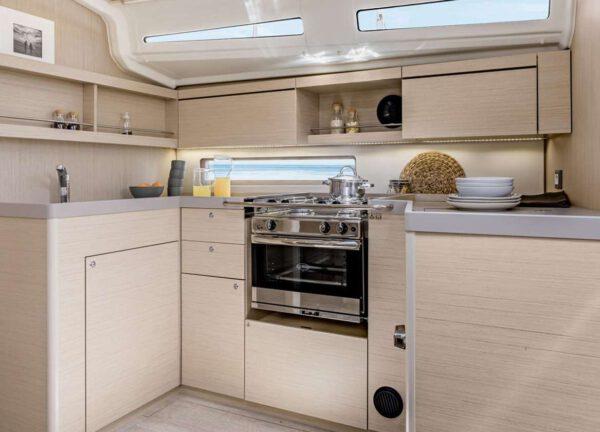kitchen sailing yacht oceanis 40 1 mallorca charter