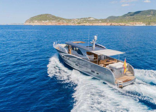 motor yacht charter ibiza lobster 62 dhamma balearic islands