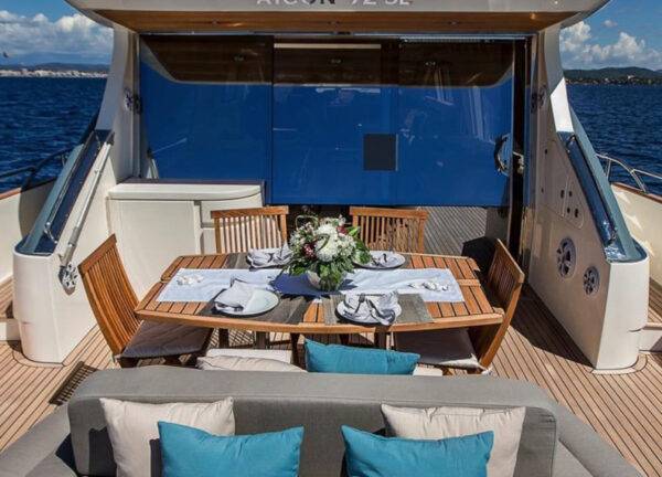 upperdeck motor yacht aicon 72 sl manzanos ii mallorca charter