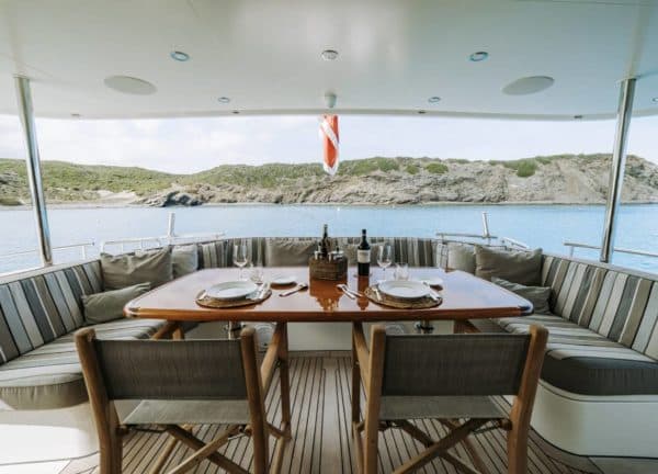 upperdeck seating motor yacht mallorca las ninas