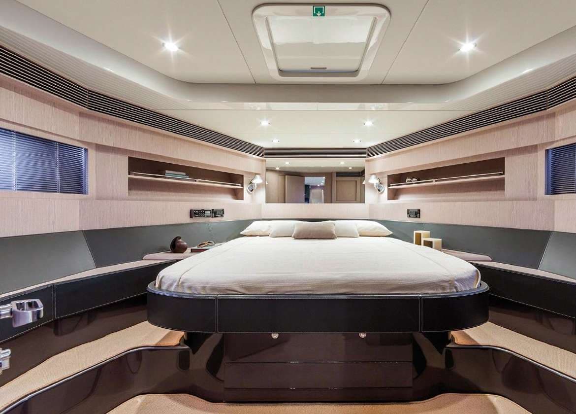 vip cabin motor yacht riva virtus 63 headquarters