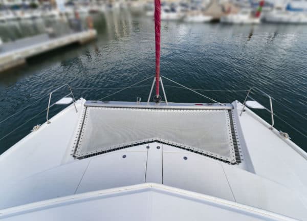 sunbeds catamaran leopard 444 mallorca charter