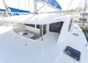 Oberdeck Katamaran leopard 444 Mallorca charter