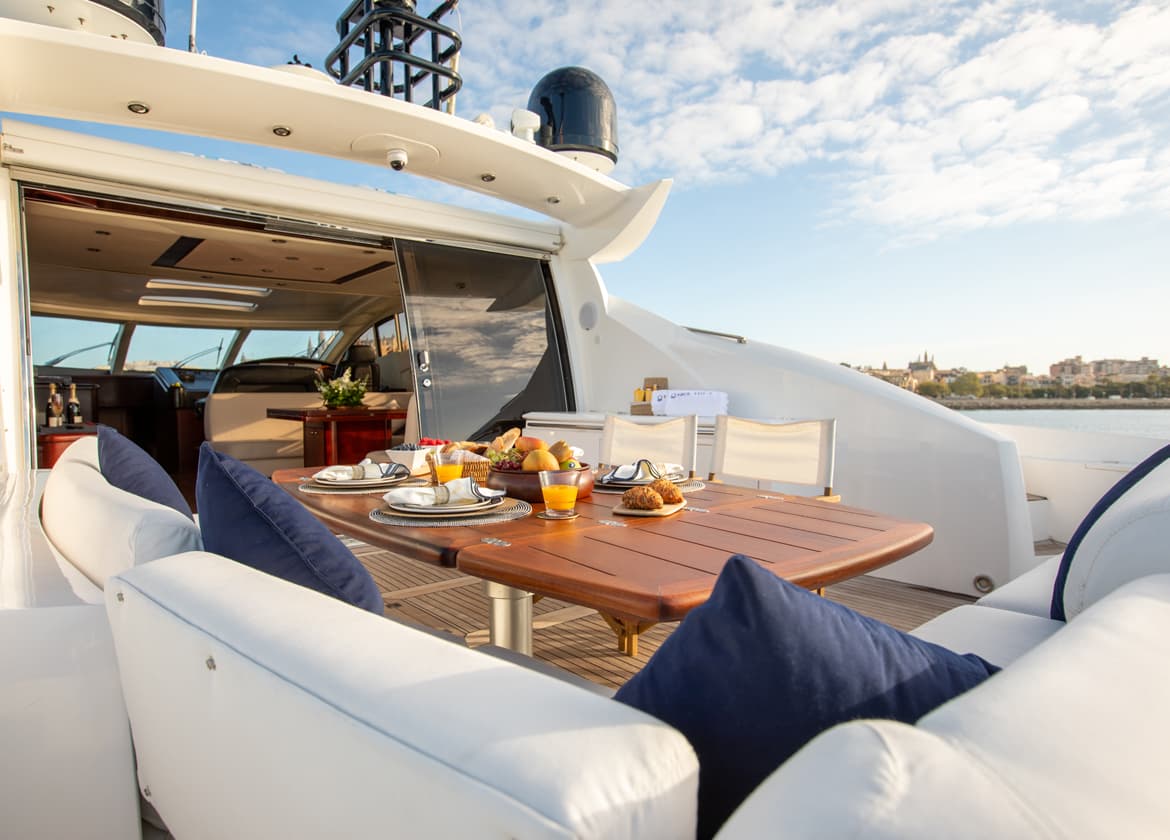upperdeck luxury motor yacht sunseeker predator 72 nice toy 3 charter
