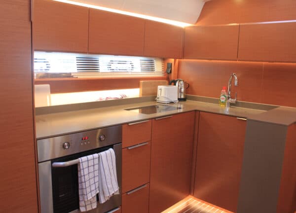 kitchen motor yacht bavaria 450 sport chater