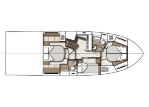 Yachtlayout Beneteau GT45 – 3 Cabin Version