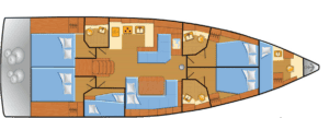 Yachtlayout Oceanis 51.1