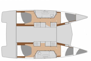 Yachtlayout Fountaine Pajot Isla 40