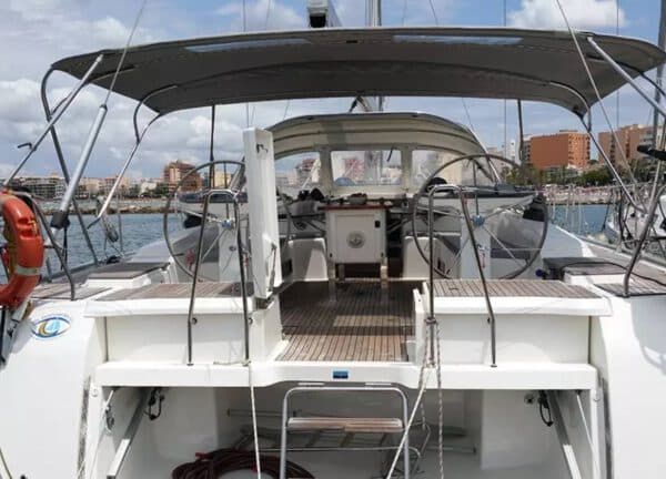 Heck Badezimmer Segelyacht bavaria 56 cruiser Mallorca