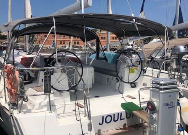 Heck Segelyacht jeanneau 54 Mallorca