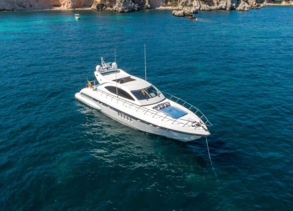Motoryacht charter mangusta 72 thats amore Mallorca