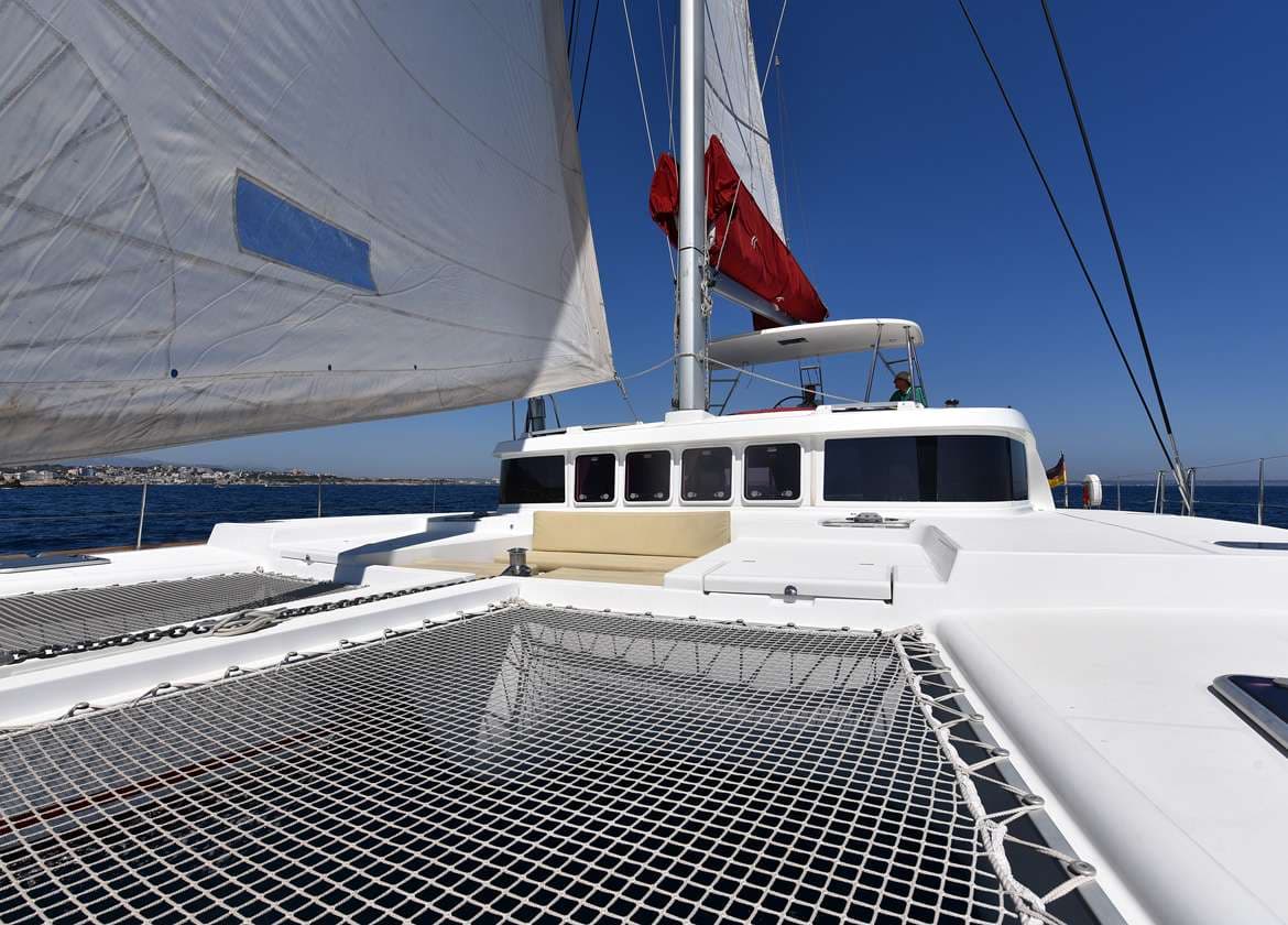 deck Katamaran lagoon 500 twin dolphins Mallorca