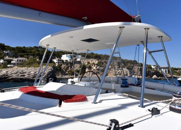 Oberdeck Katamaran lagoon 500 twin dolphins Mallorca