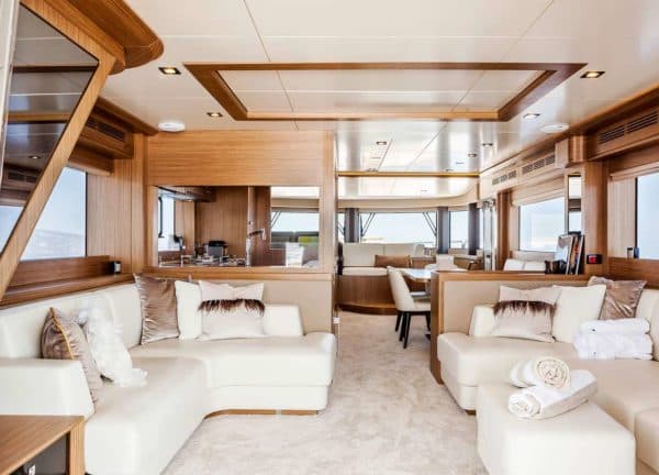 Lounge Motoryacht charter sirena 64 salacia balearics