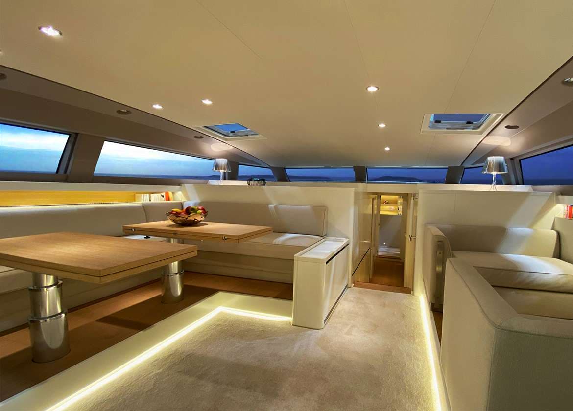 Lounge Segelyacht Balearen cnb 23m xaira