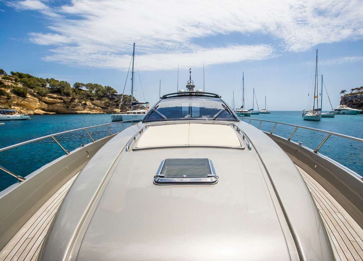 Oberdeck Motoryacht riva 68 ego pendragon Mallorca charter